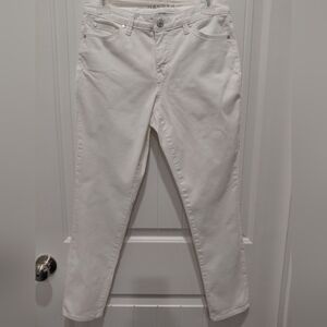 Hannah Women's White Skinny Jeans Sz 6 #0586